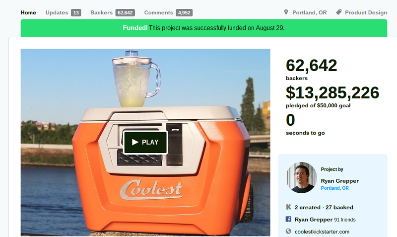 Kickstarter Reboot example - Follow My Vote